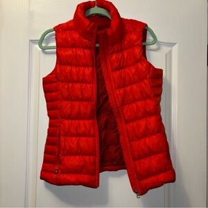 Athleta Bright orange Puffer Vest